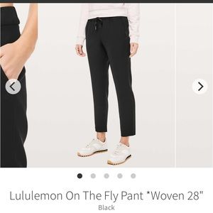 Lululemon on the fly pant size 8